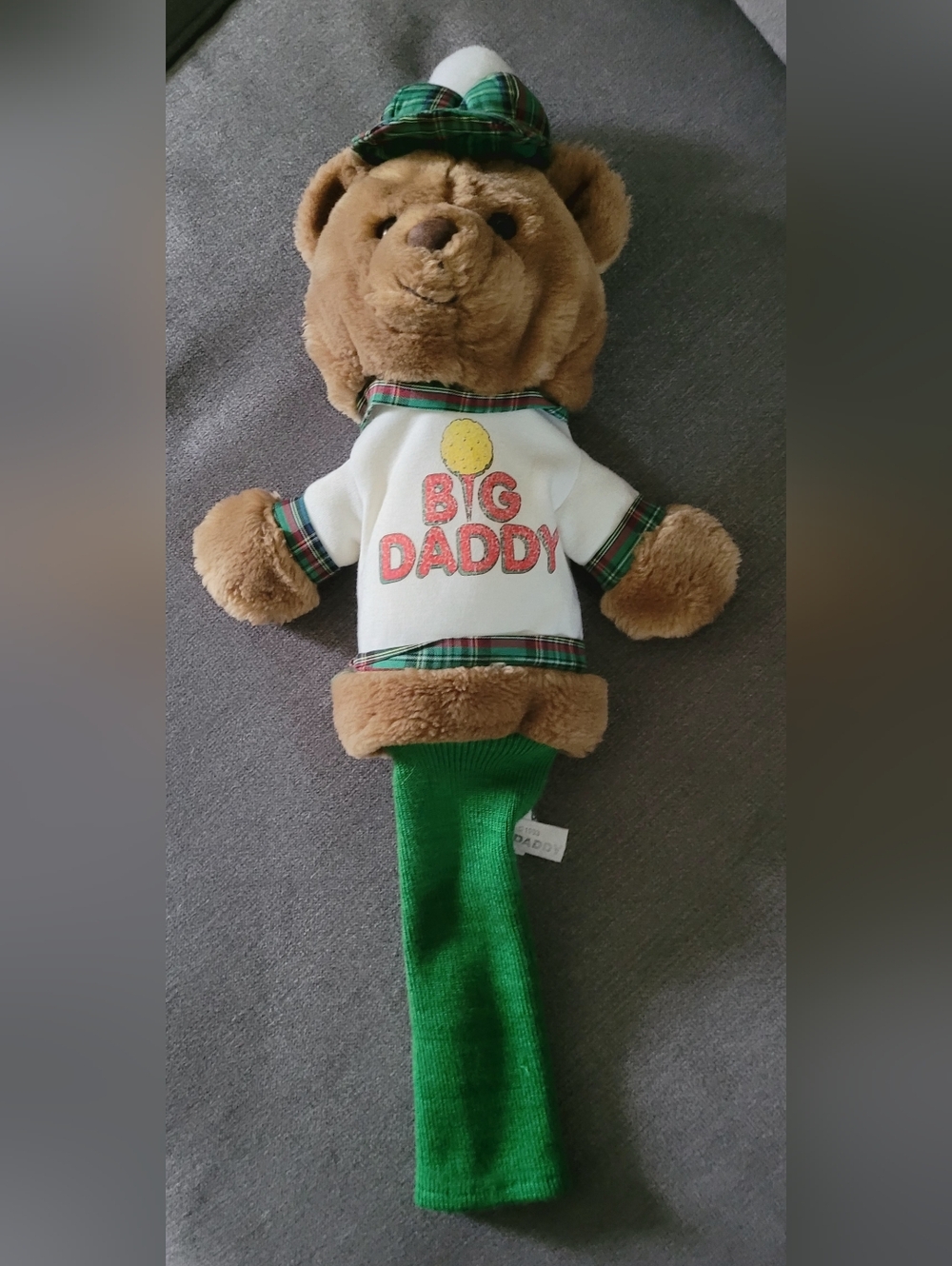 GANZ Big Daddy Bear Golf Club Cover - Brown & Green 1993